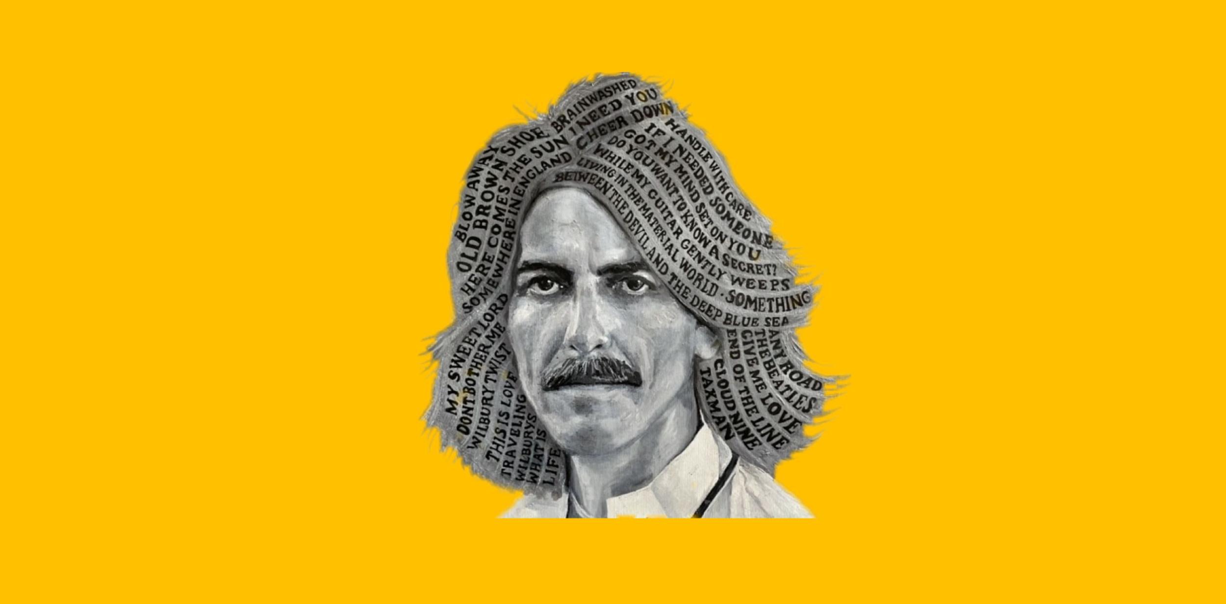 An illustration of George Harrison