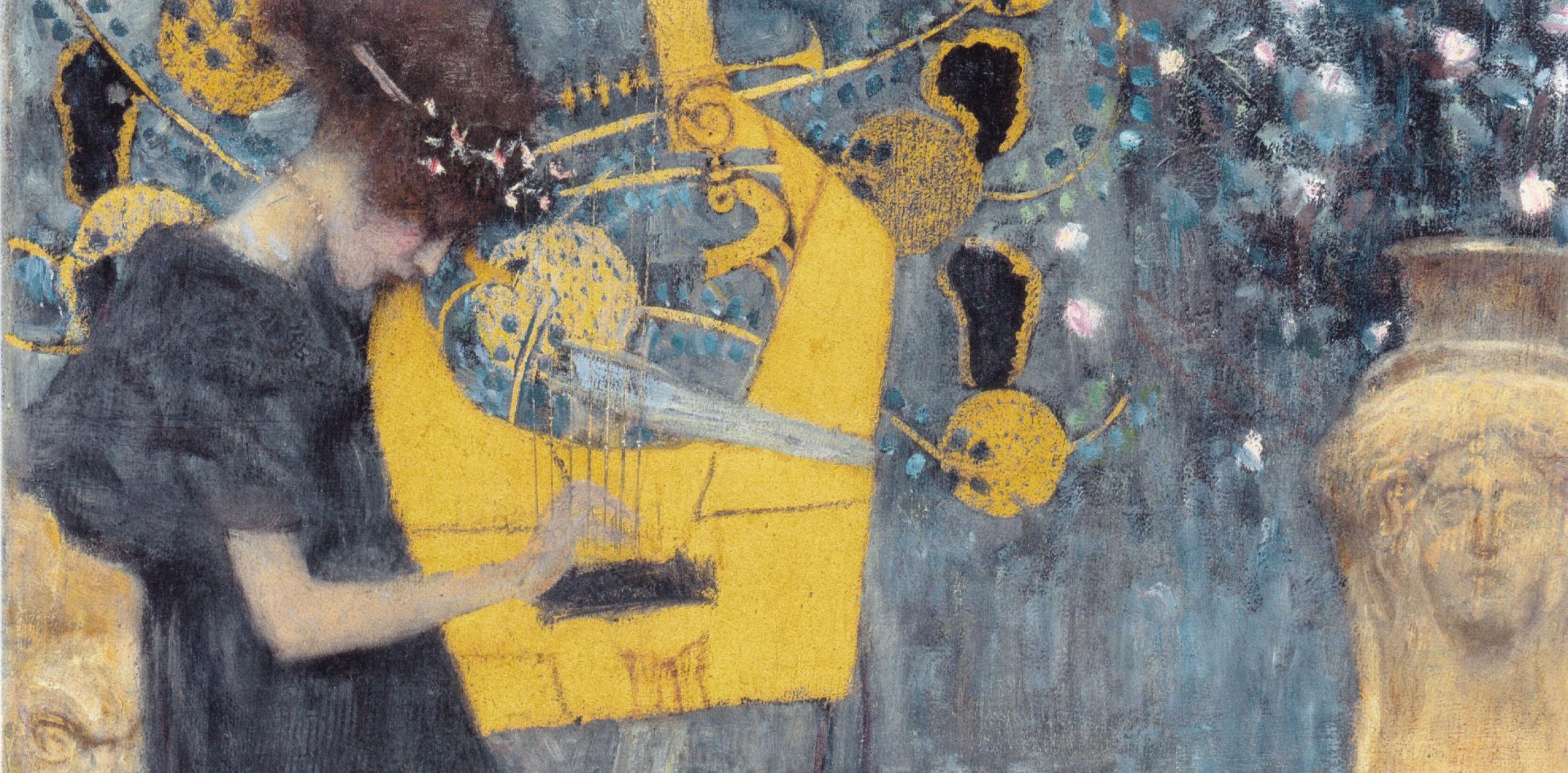 A painting by Gustav Klimt