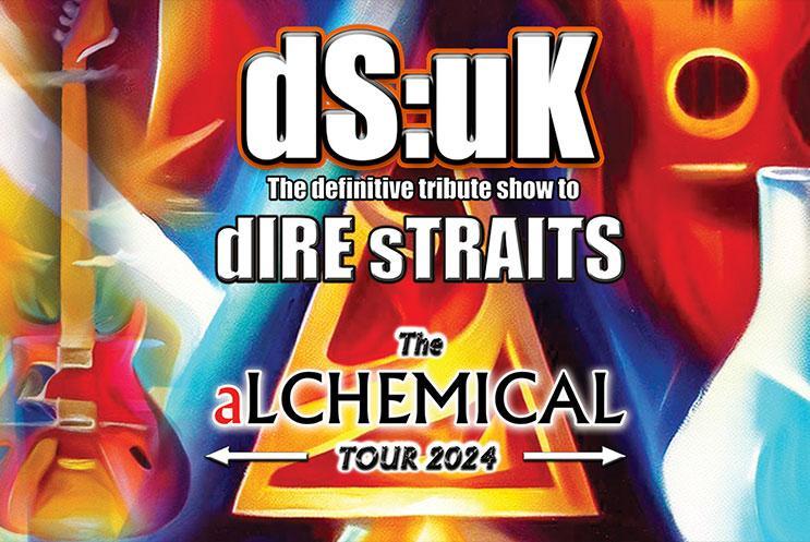 DS:UK logo. The definitive tribute show to Dire Straits