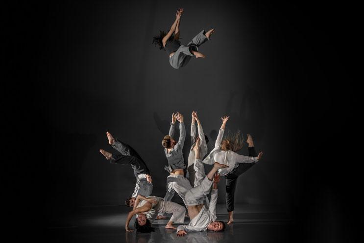 A group of contemporary dancers
