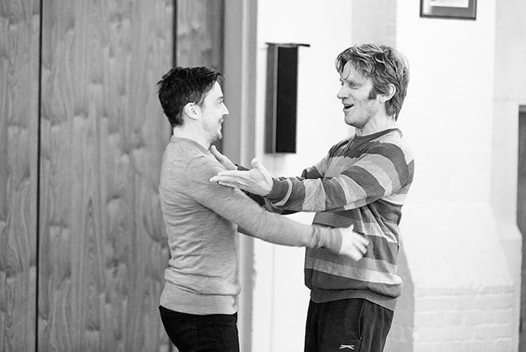 two men about to hug